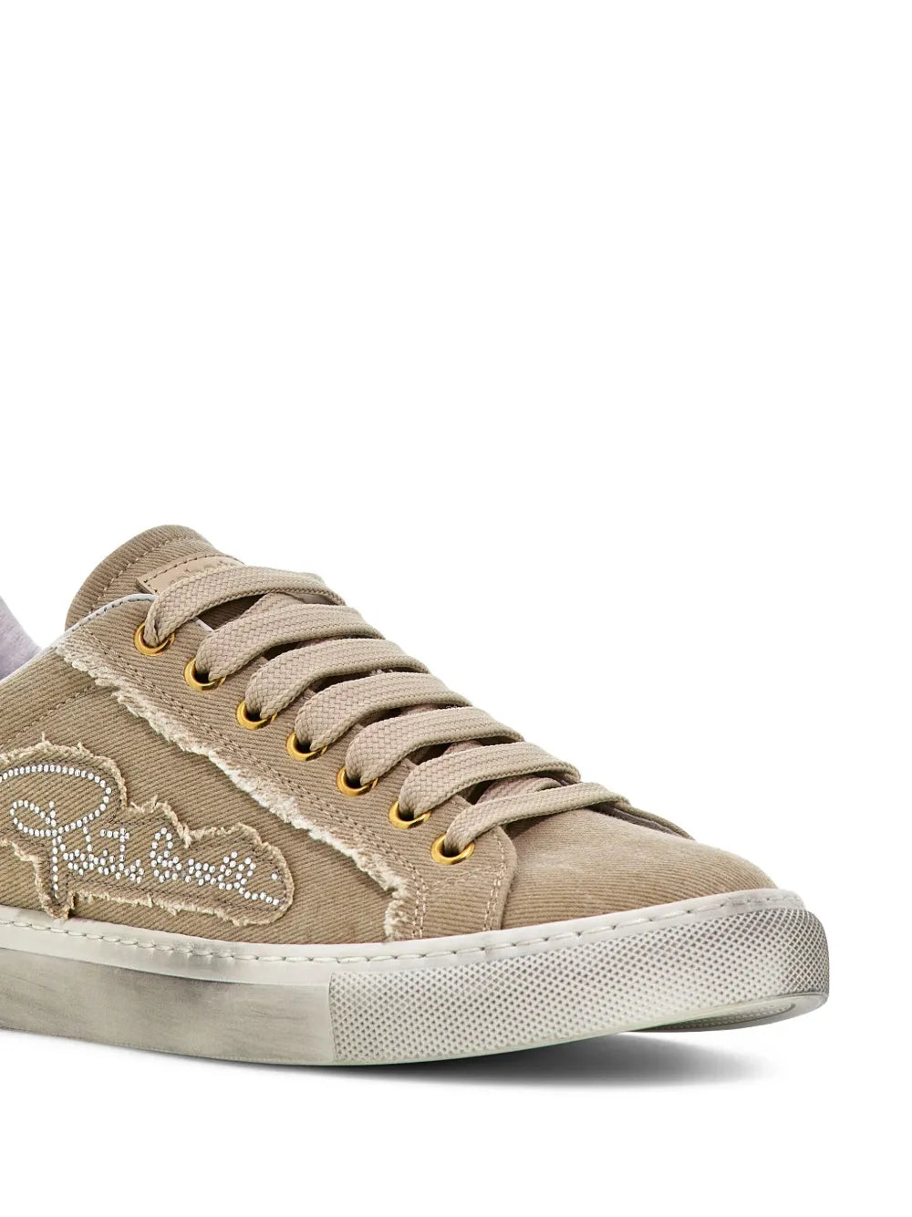 Roberto Cavalli Logo-Studded Lace-Up