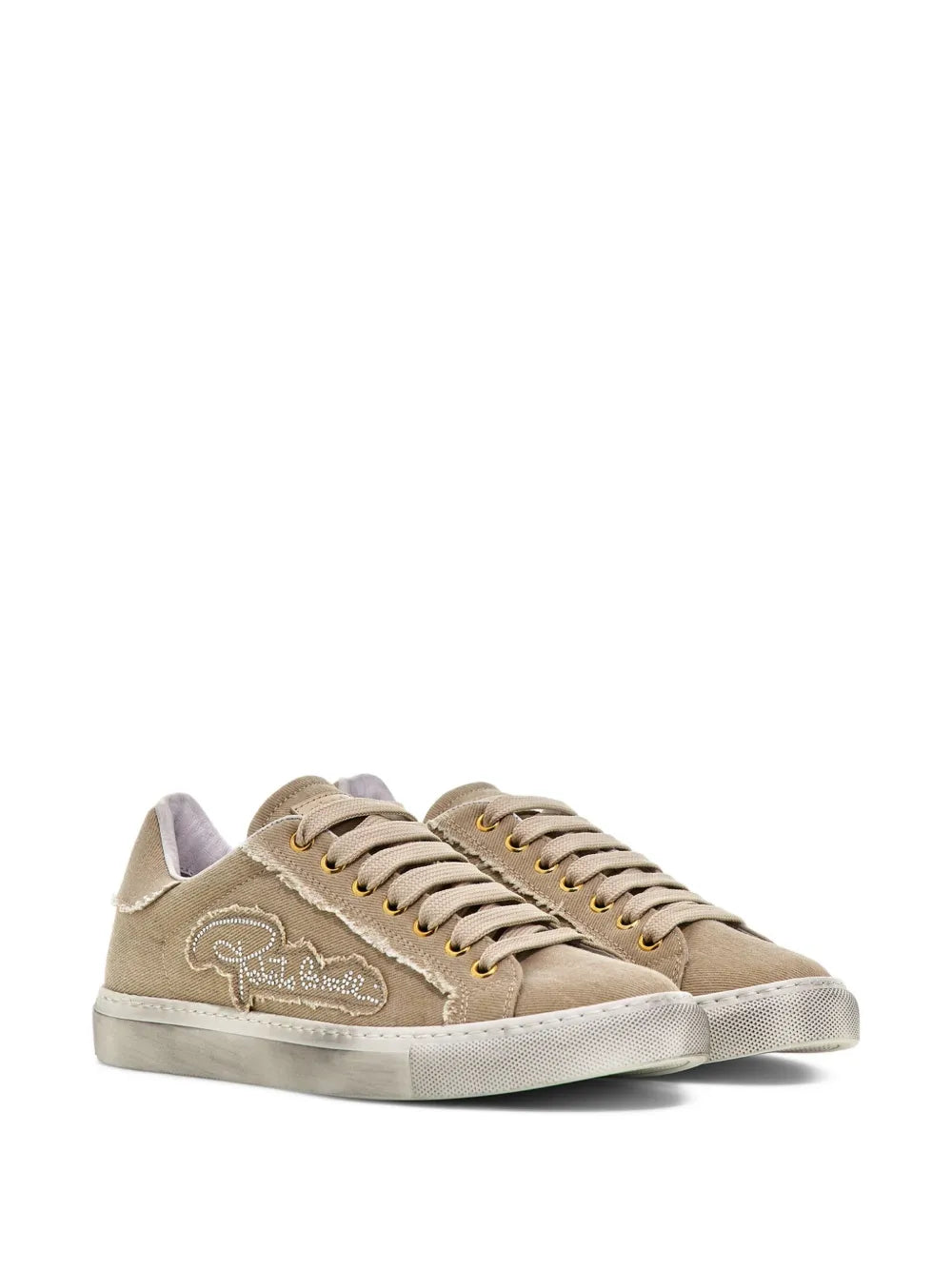 Roberto Cavalli Logo-Studded Lace-Up